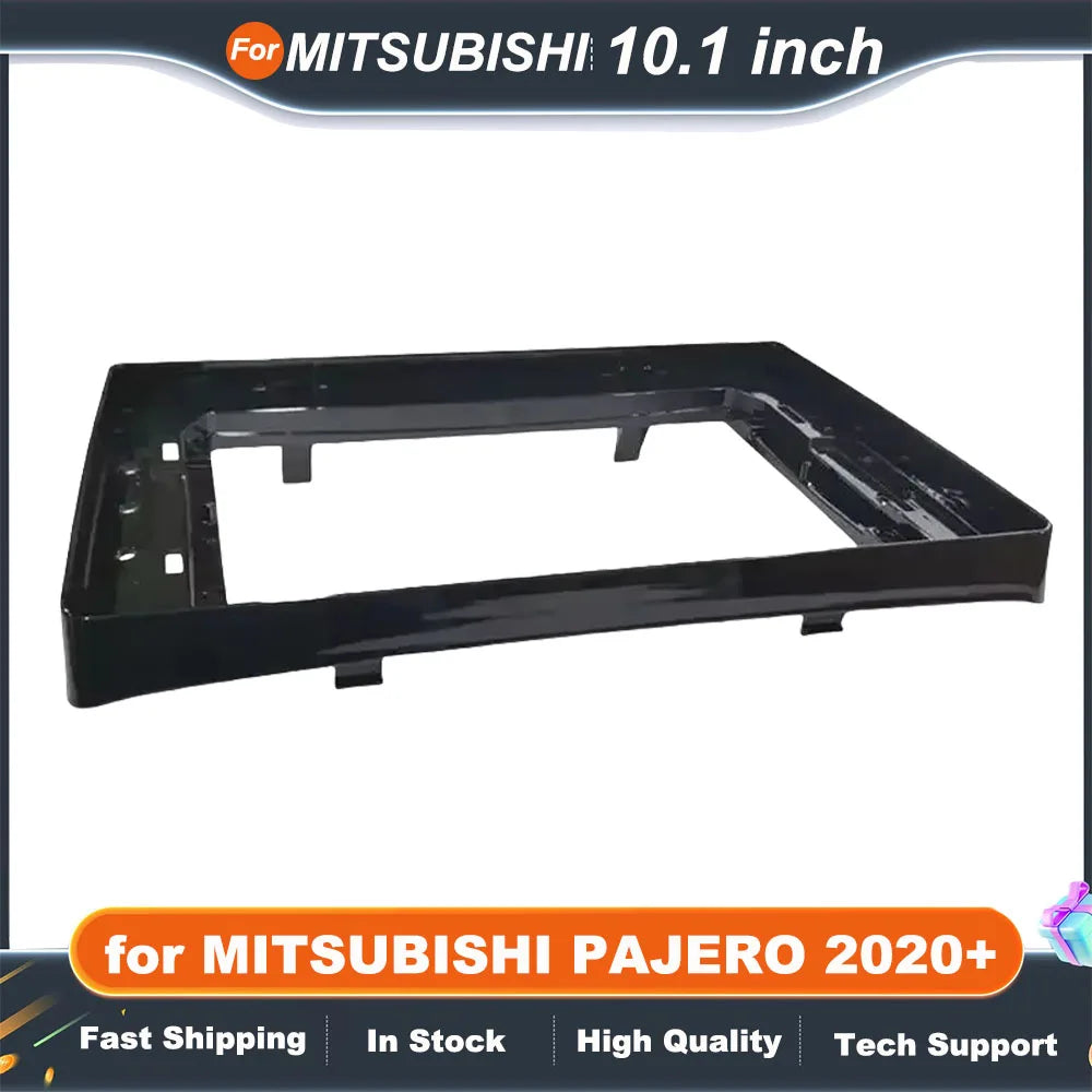 10.1 inch Car Radio Fascia for MITSUBISHI 2020+ PAJERO Stereo Panel Dashboard Kit Refitting Installation Frame