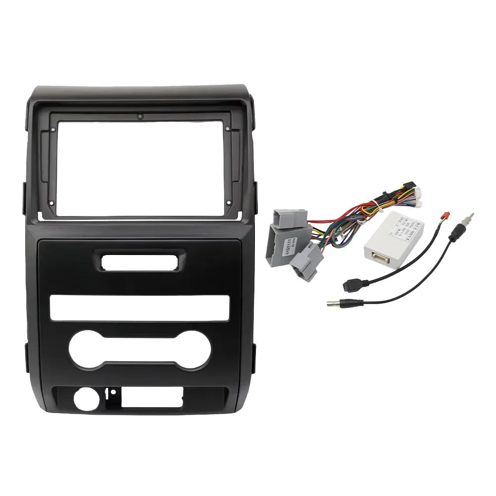 For 2008-2014 FORD F150/ RAPTOR (9INCH, LHD,)Car Radio Fascias Android GPS MP5 Stereo Player 2 Din Head Unit Panel Dash Frame