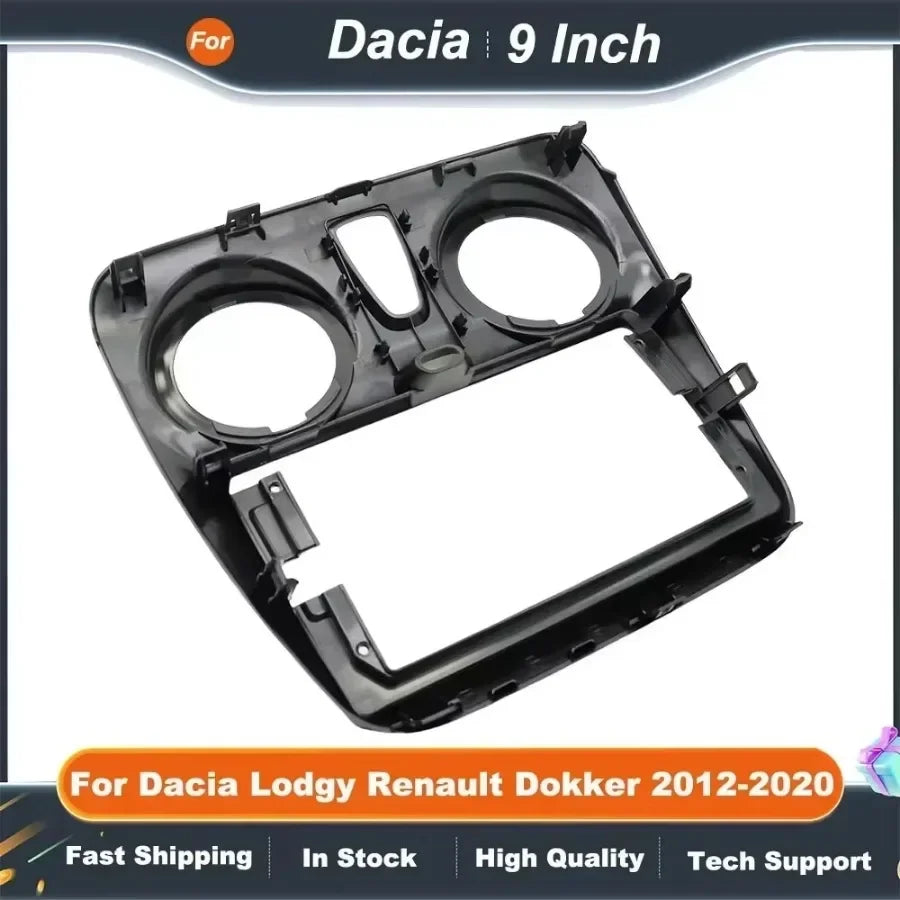 9 Inch Car Stereo Fascia Panel with CANBUS Decoder for Dacia Lodgy Renault Dokker 2012-2020 Android Radio Kit