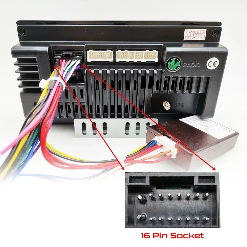 16 Pin to 20 Pin Wiring Harness CAN Bus Decoder 18Pin Connector Car Android Cable Adapter For Mitsubishi Outlander Lancer Pajero