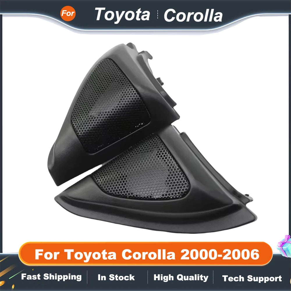 2PCS For Toyota Corolla 2000-2006 Car Tweeter Refitting Audio Door Angle Gum Speaker Cover Boxes Mounts