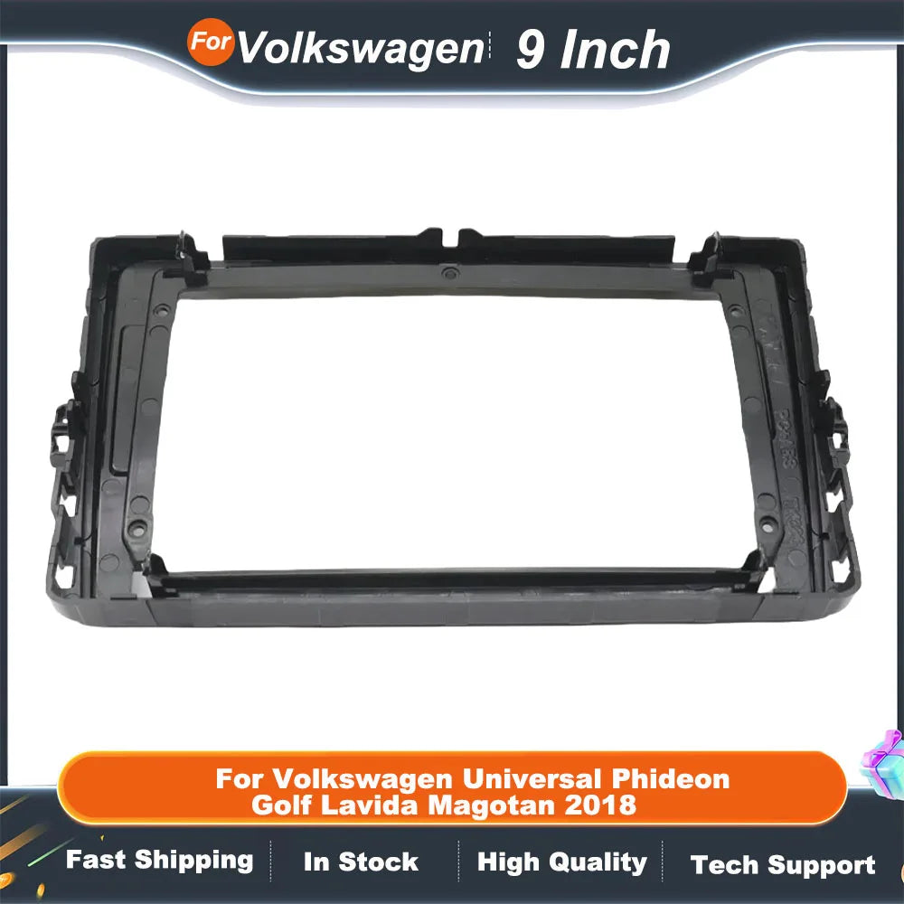 9 Inch Car Frame Fascia Adapter For Volkswagen Universal Phideon Golf Lavida Magotan 2018 Android Fitting Panel