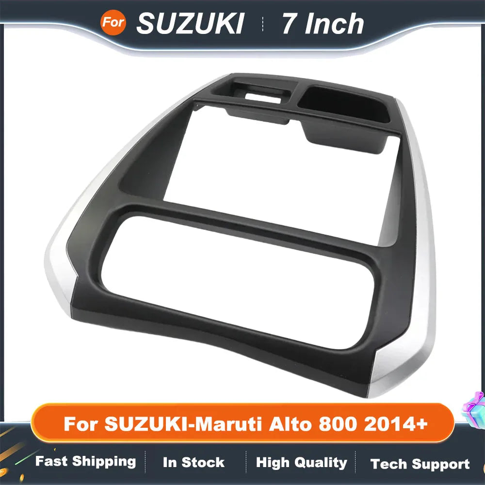 7 Inch Double Din Car Radio Frame For SUZUKI-Maruti Alto 800 2014+ Radio DVD Stereo CD Panel Dash MountingTrim Kit Frame