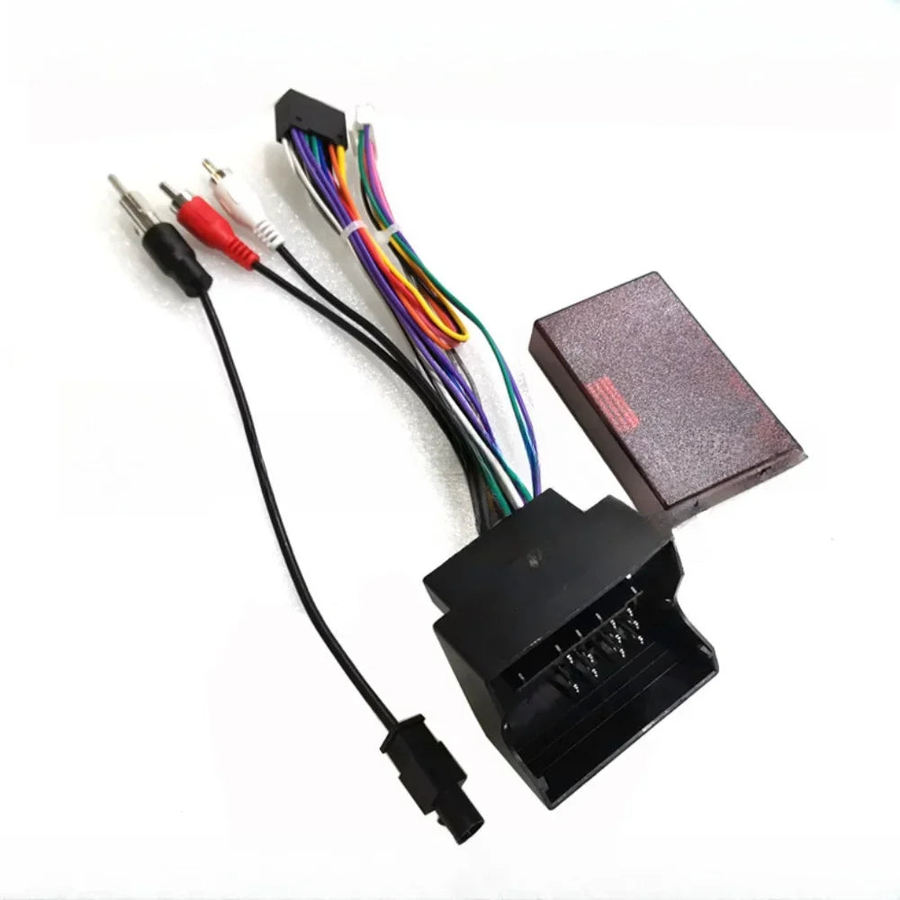 Car Radio Stereo Wiring Harness Cable Adapter Canbus Android 16 Pin For VW Volkswagen Touareg 2003-2011 GPS MP5 Video Player