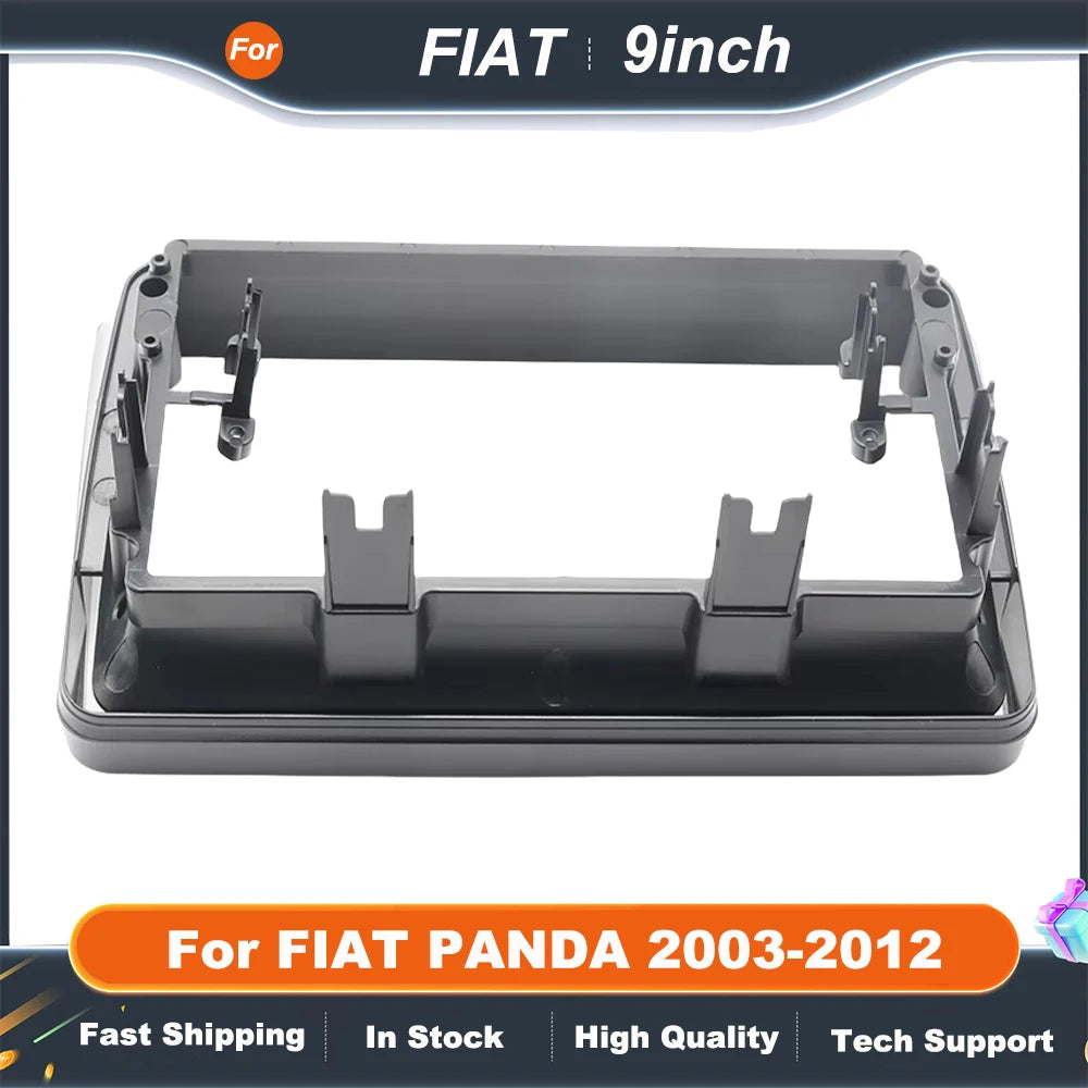 9 Inch Car Frame Fascia Adapter For FIAT PANDA 2003-2012 Android Radio Navigation Dash Fitting Panel Kit