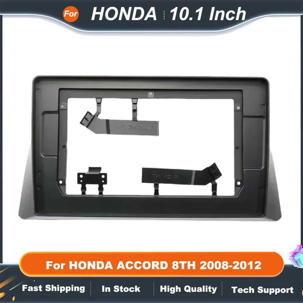 10.1 Inch 2DIN Car Radio Fascia Frame Dashboard Panel for Honda Accord 8th 2008-2012 Stereo Installation Kit