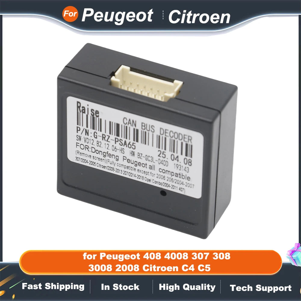 Quadlock Wiring Harness CAN BUS Decoder 16 Pin Plug Connector Cable Adapter for Peugeot 408 4008 307 308 3008 2008 Citroen C4 C5