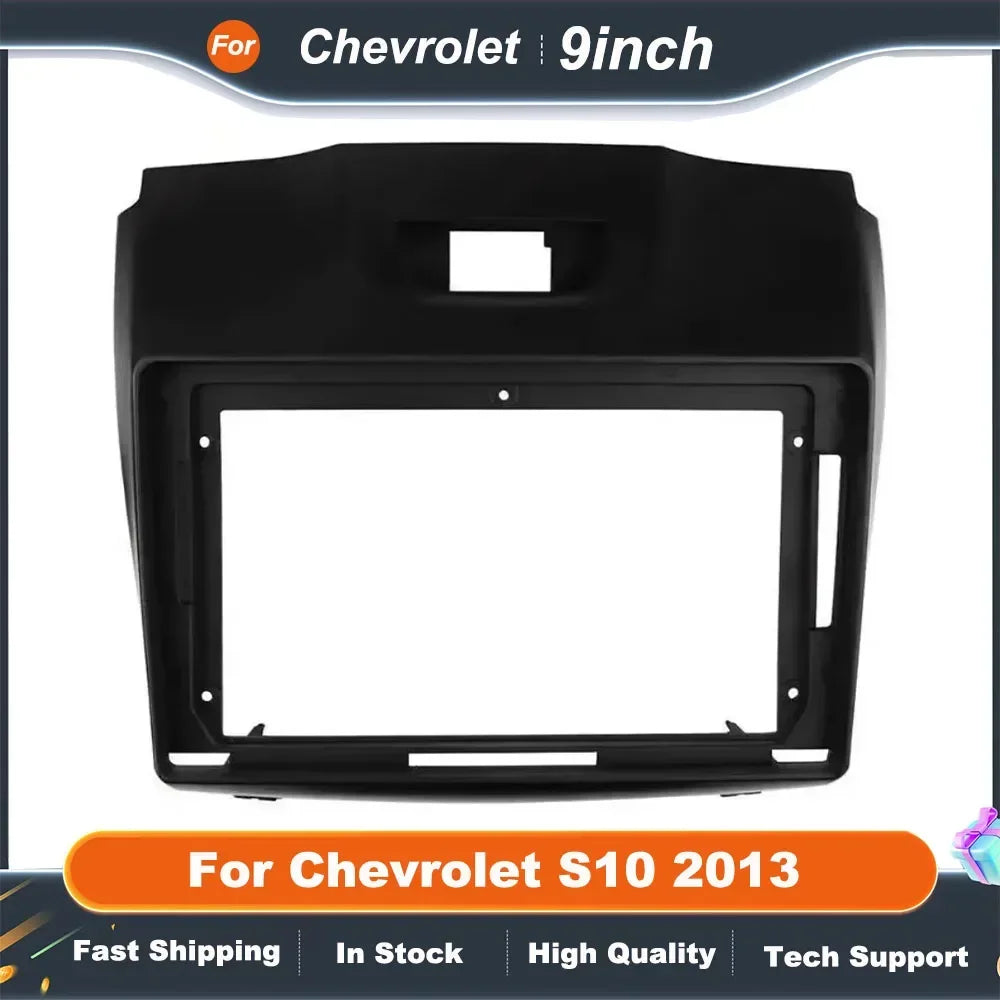 9 Inch Car Radio Frame for CHEVROLET S10 2013 Auto Radio Fascia Frame Car Dashboard Accessories
