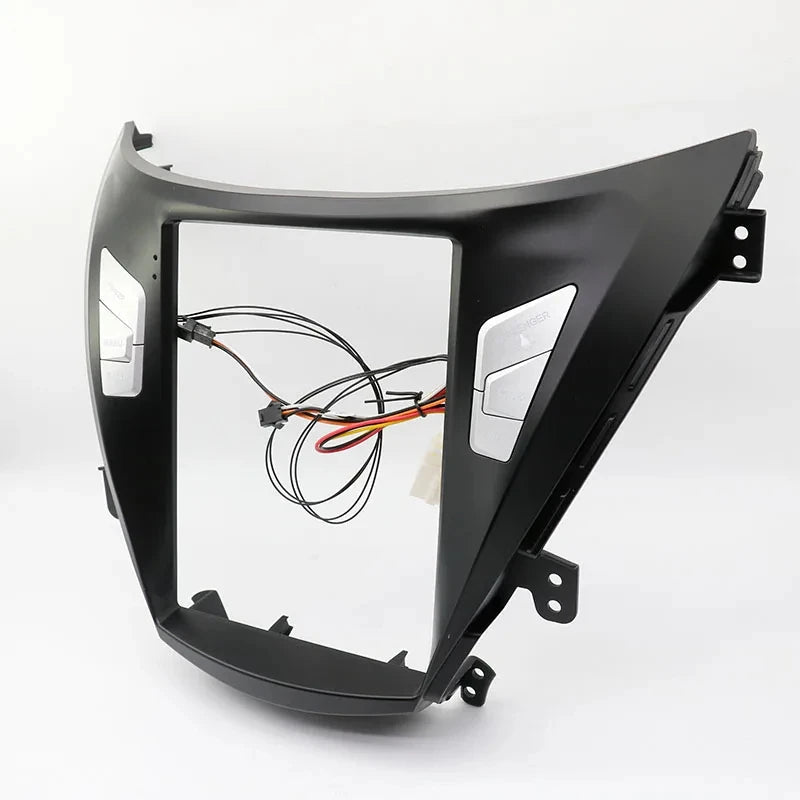9.7 Inch 2 Din Car Radio Fascias For HYUNDAI ELANTRA 2010 Tesla Style Multimedia Frame Video Player Navigation DVD Panel Trim