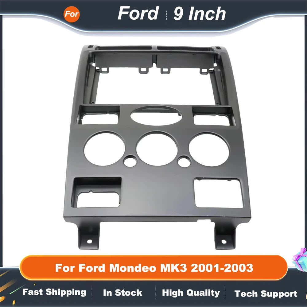 9 Inch Car Radio Fascia Frame Adapter For Ford Mondeo MK3 2001-2003 Android Radio Audio Dash Fitting Panel Kit