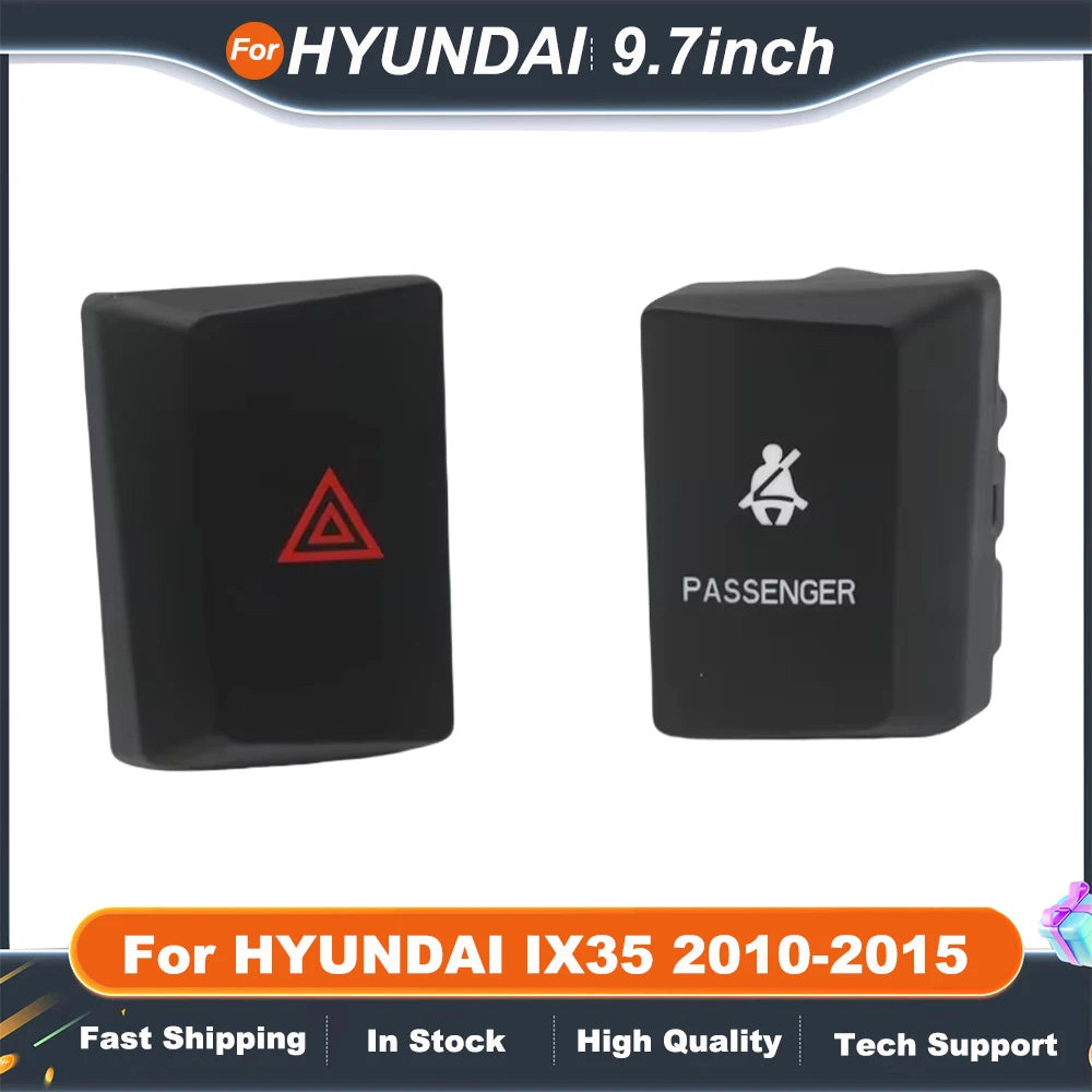 9.7 Inch 2 Din car stereo panel For HYUNDAI IX35 2010-2015 Tesla Style Multimedia Frame Video Player Navigation DVD Panel Trim