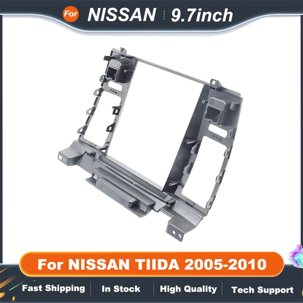 9.7 Inch Car Multimedia Player Auto Radio Frame Android Radio Dash Fitting Panel Kit Navigation For 2005-2010 NISSAN TIIDA
