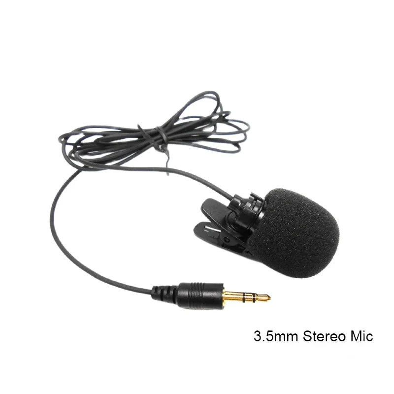 External Microphone Car Bluetooth Handsfree Kit 1.5 Meters Clip-on Gold-plated 3.5mm Aux Mic MIC15S 4-segment plug