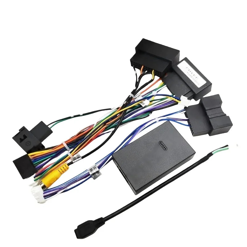 CAN Bus Decoder Radio Wiring Harness Adapter 16Pin Plug to 24 Pin Connector Cable for Ford Focus F150 Explorer Fiesta with SYNC