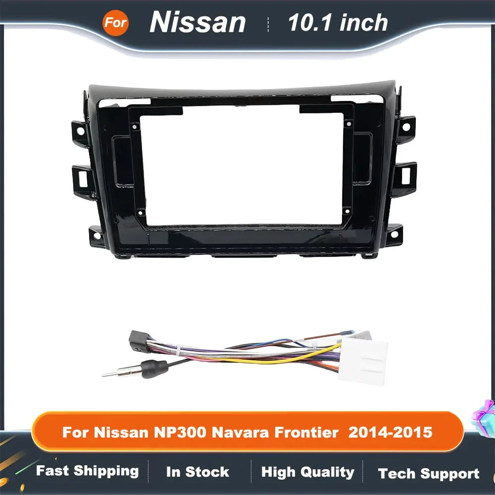 10.1 Inch Car Radio Fascia Frame for Nissan NP300 Navara Frontier Stereo DVD Player Installation Panel Bezel Kit