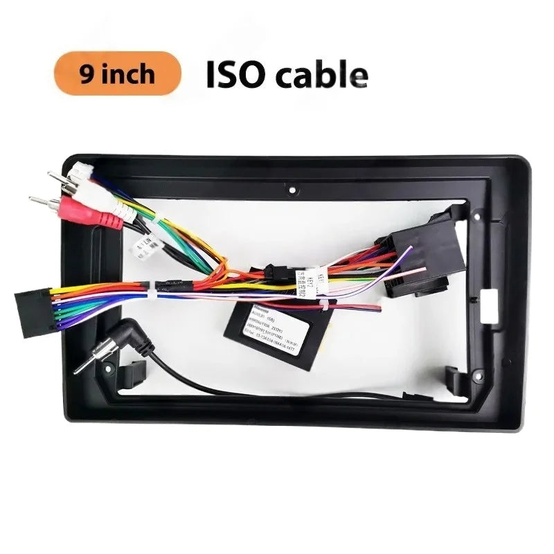 Dashboard Panel Frame for Audi A3 8P 2008 to 2012, Radio Wiring Harness Adapter, CAN Bus Decoder, for 2DIN 9" Android Multimedia