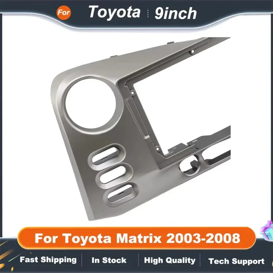 9 Inch Car Frame Fascia Adapter For Toyota Matrix 2 E140 Pontiac Vibe Android Radio Dash Fitting Panel Kit