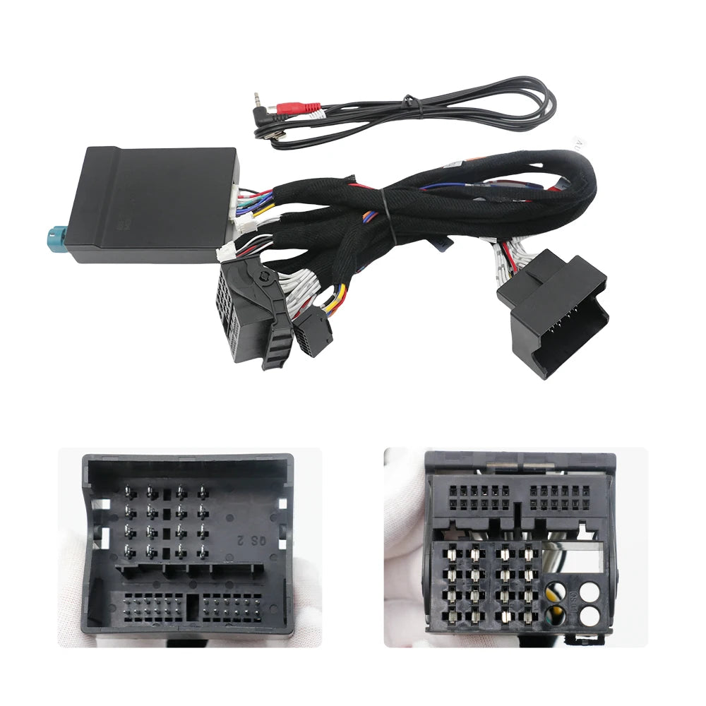 16pin Wiring Harness Adapter Canbus Box Decoder For BMW NBT CCC CIC EVO System Android Radio Power Cabler