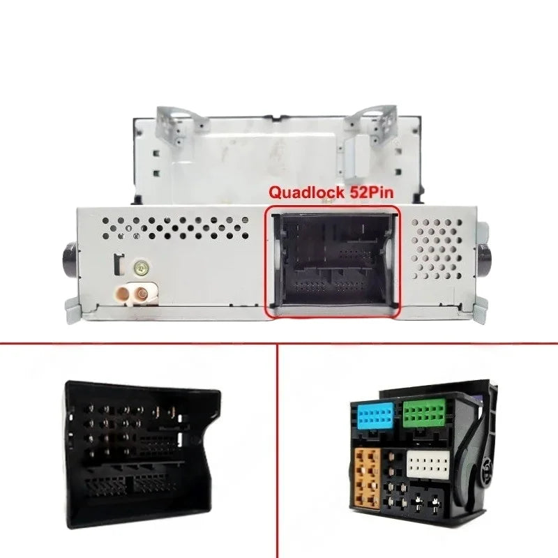 52 Pin Quadlock Connector Extension Harness Adapter Plug Play Wiring Cable for Volkswagen Golf Jetta Tiguan Passat Audi A3 A6