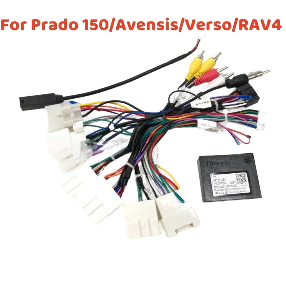JBL16 Pin Car Radio Stereo Wiring Harness Cable Adapter For Toyota Prado 150 2013/Camry 2018/Avensis 2012/Verso 2016/RAV4 2017