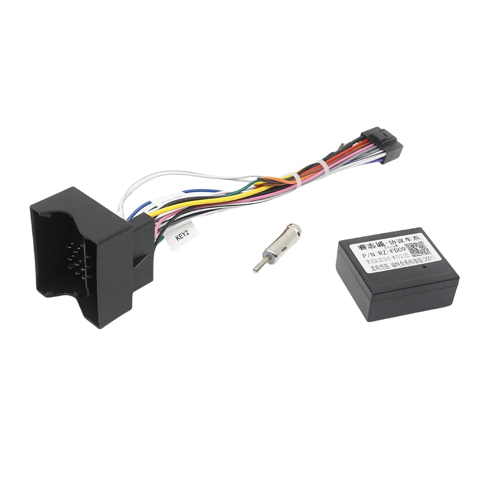 16 Pin To Quadlock Wiring Harness  for Ford Focus MK2 Fiesta Mondeo Transit CAN Bus Decoder Automotive Cable Android Radio