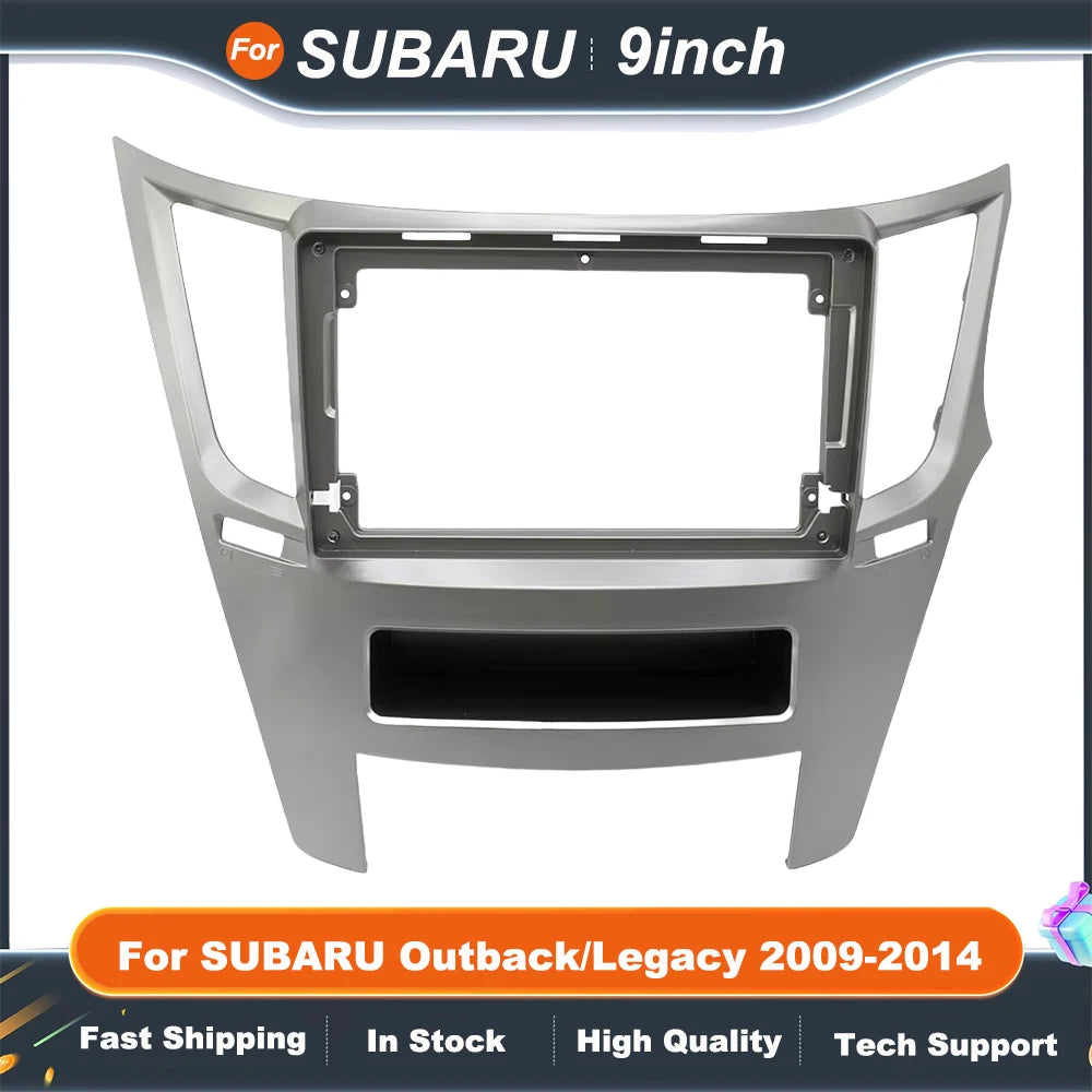 9Inch Car Radio Fascia For SUBARU Outback/Legacy 2009-2014 Auto Stereo Audio Player DVD Panel Dash Kit Frame Bezel Faceplate