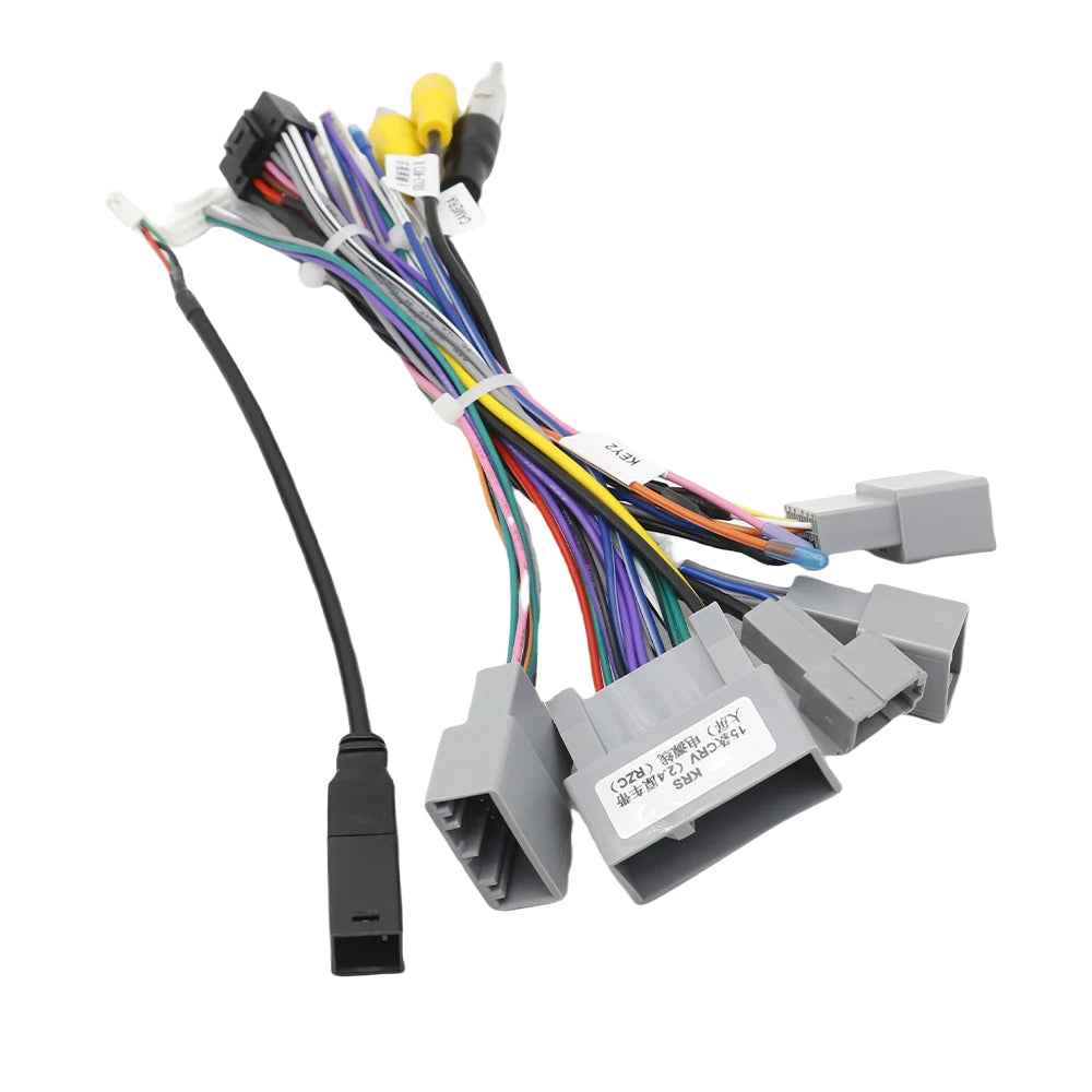 2 Din Video Player Car Radio Stereo For Honda CRV2.4 2015 For CIVIC 2014 Wiring Harness Cable Adapter Canbus Box