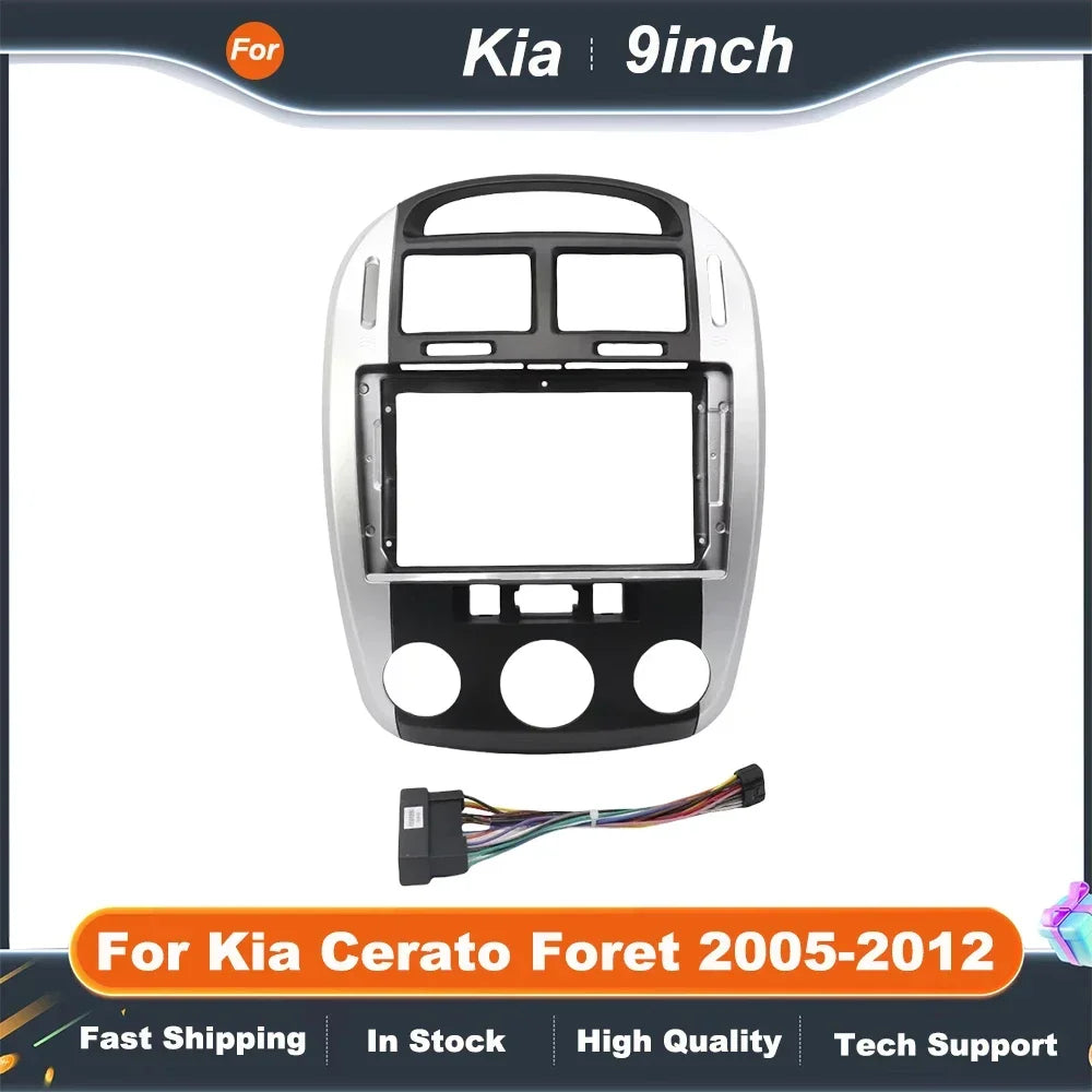 9 Inch car stereo frame Adapter For Kia Cerato Foret 2005-2012 Android Android Radio Dash Fitting Panel Kit