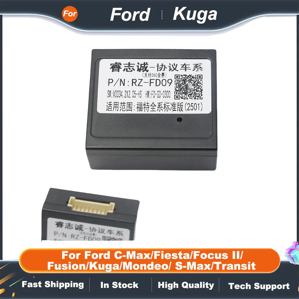 For Ford C-Max/Fiesta/Focus II/ Fusion/Kuga/Mondeo/ S-Max/Transit Android 2 Din GPS Receiver16 Pin Wiring Harness CAN Bus Decode