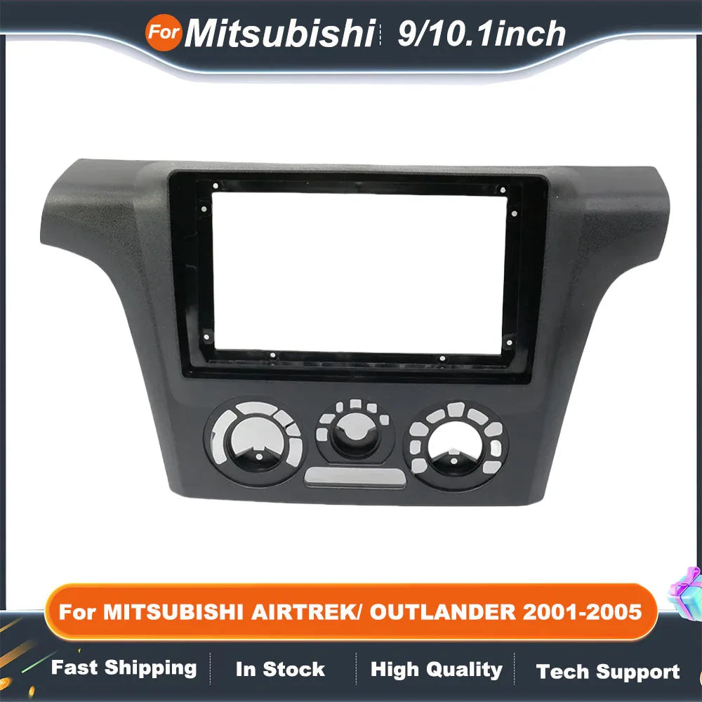 9/10.1inch Car Radio Fascia For MITSUBISHI AIRTREK/ OUTLANDER 2001-2005 Audio MP5 Stereo Dash Panel Mounting  Frame Kit