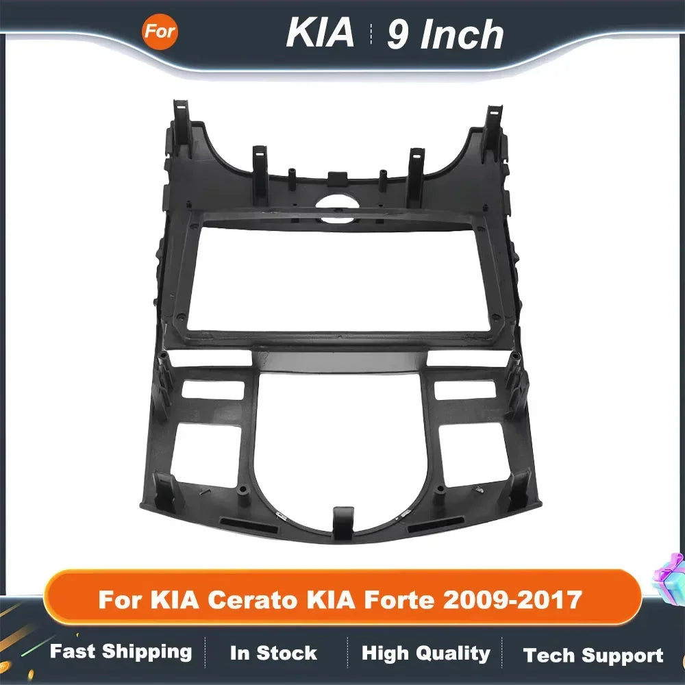 9 Inch Car Radio Fascia Frame for KIA Cerato Forte 2009-2017 Android Stereo Panel Kit Dashboard Installation Adapter