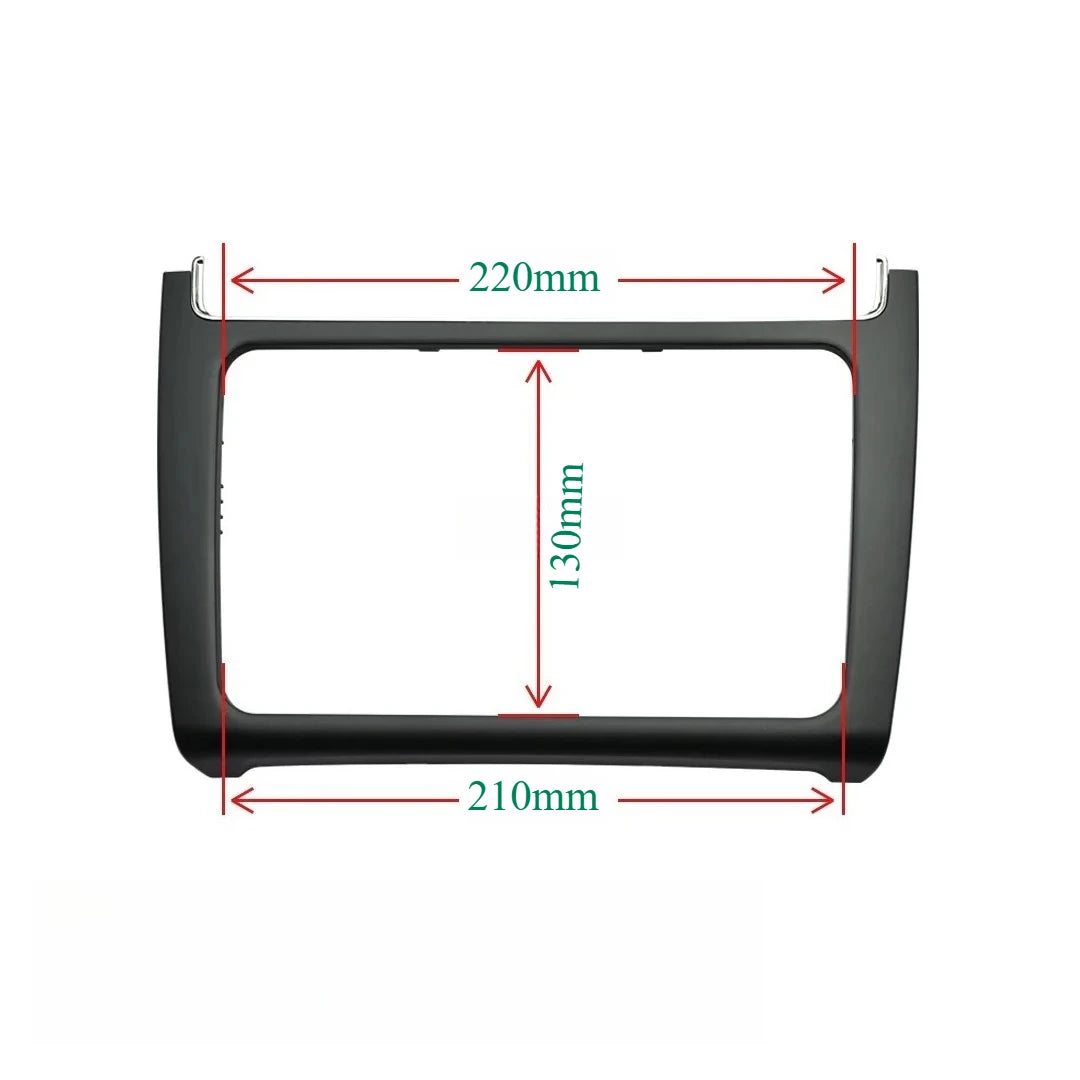 Autoradio Car Dashboard Panel Refitting Frame Kit Radio Audio Fascia Trim Bezel Faceplate For VW Polo 2014 - 2017