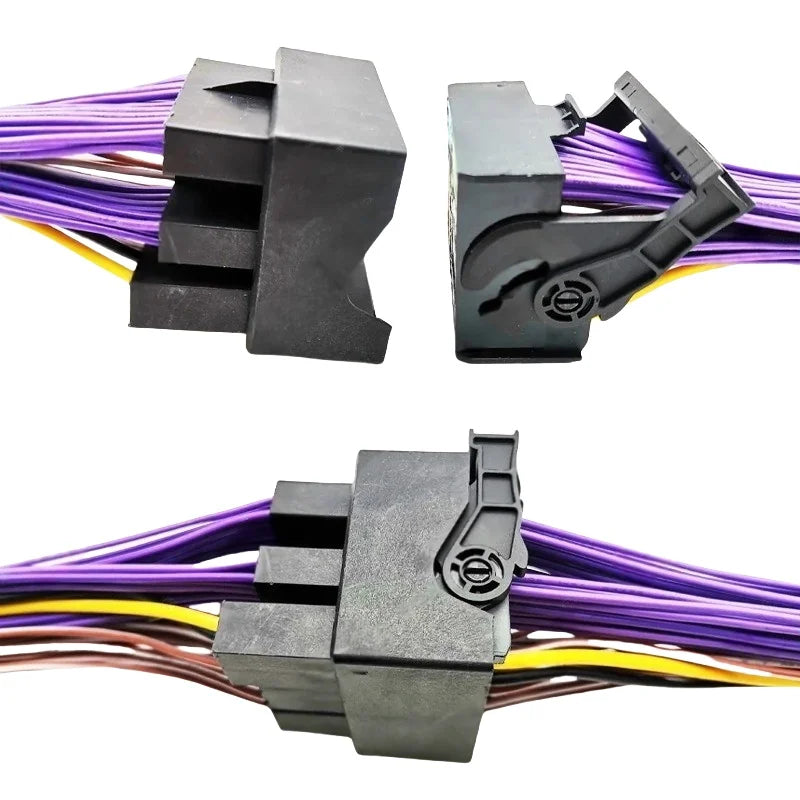 Quadlock Extension Harness Adapter 52 Pin Connector Plug Play Wiring Cable for VW Golf Jetta Polo T-ROC Tiguan Passat Audi