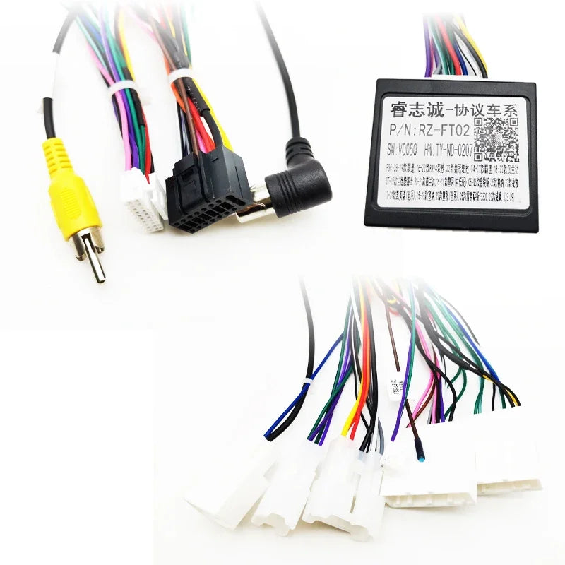 CAN Bus Wiring Harness16 Pin Radio Antenna Amplifier Control Cable Adapter for Toyota Corolla Camry RAV4 Highlander Levin Reiz