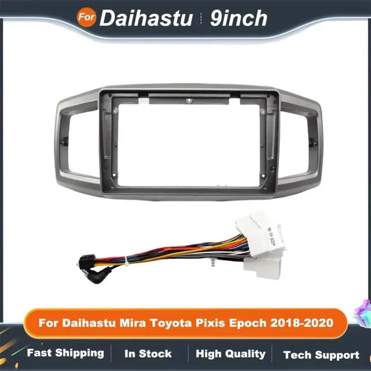 9 Inch Car Radio Frame Fitting Kit for DAIHATSU MIRA TOYOTA PIXIS EPOCH 2018-2020 Android Dash Panel Fascia Frame Adapter Kit
