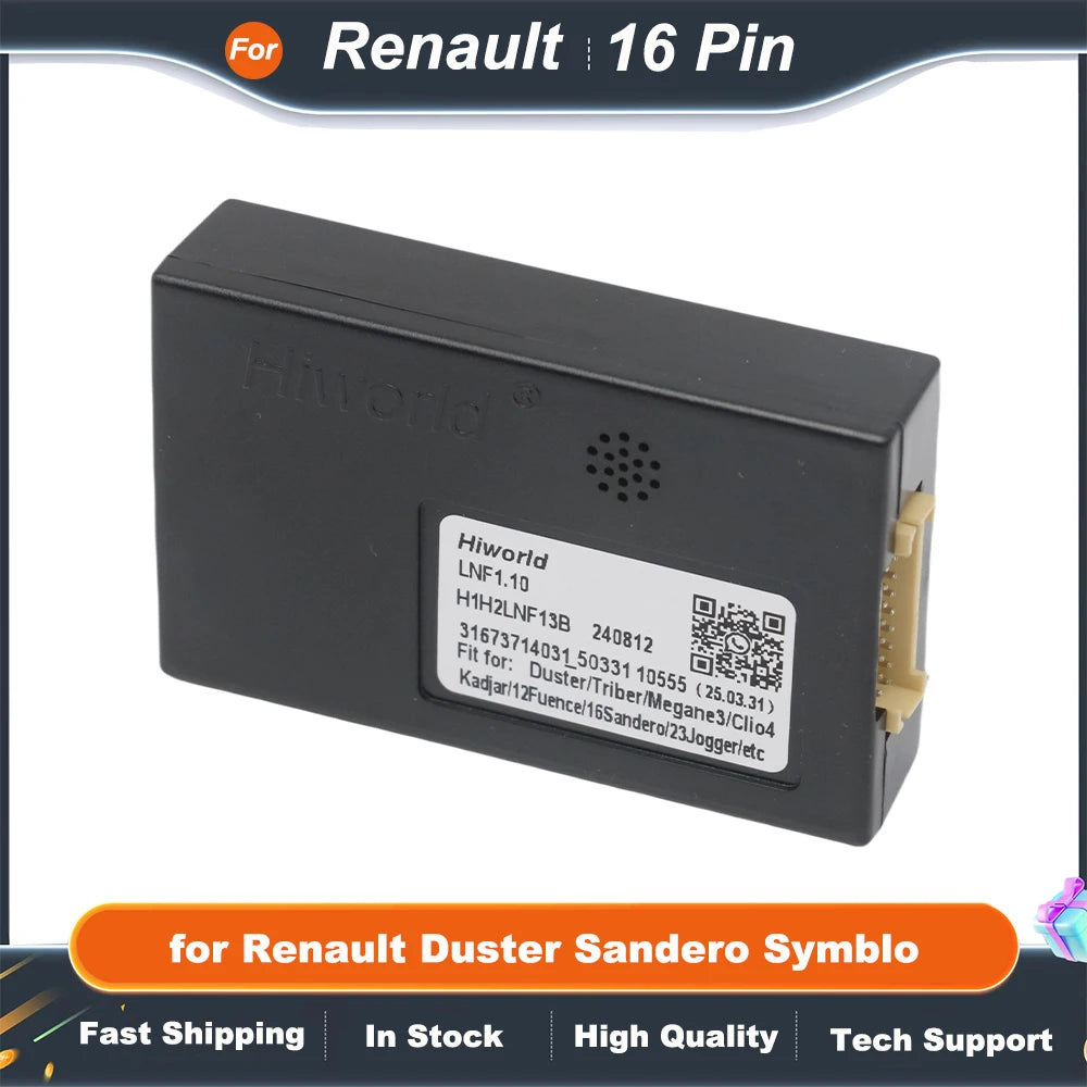 Wiring Harness CAN Bus Decoder 16 Pin Plug to ISO Connector Car Head Unit Cable Adapter for Renault Duster Sandero Symblo