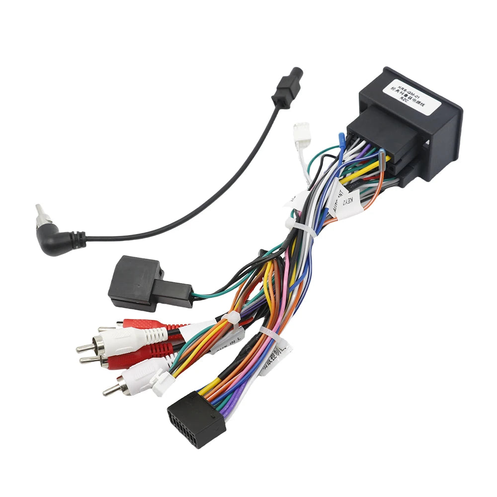 16 Pin Plug Auxiliary Audio Connector Car Android Cable for Chevrolet Spark Volt Aveo 44Pin Radio Wiring Harness Adapter