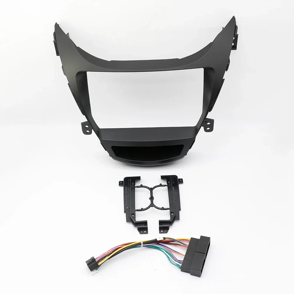 9 Inch For HYUNDAI Elantra 2012-2014 Car Radio Android Stereo GPS MP5 Player Casing Frame 2 Din Head Unit Fascia Cover Trim Kit
