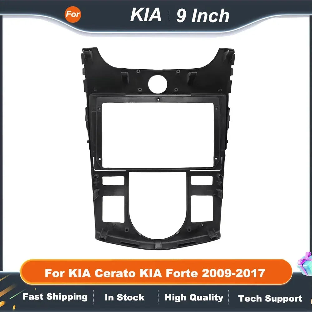 9 Inch Car Radio Fascia Frame for KIA Cerato Forte 2009-2017 Android Stereo Panel Kit Dashboard Installation Adapter
