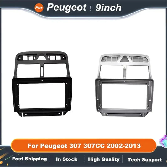 9 Inch 2DIN Car Stereo Fascia Panel for Peugeot 307 307CC 2002-2013 Dash Mounting Kit