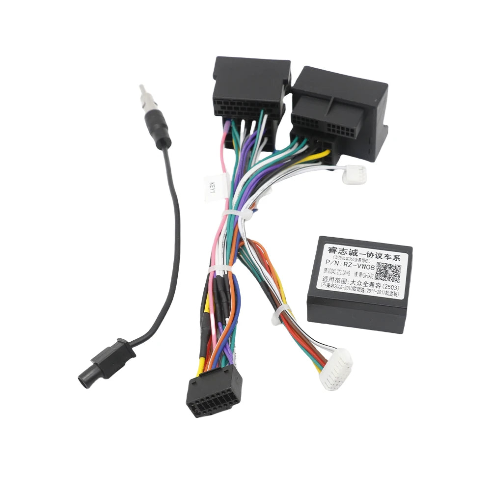 VW-RZ-08 G-RZ-VW58 Canbus Box for Android Volkswagen Skoda Seat Golf 5 6 Polo Passat Jetta Tiguan Touran Car Player Wiring Cable