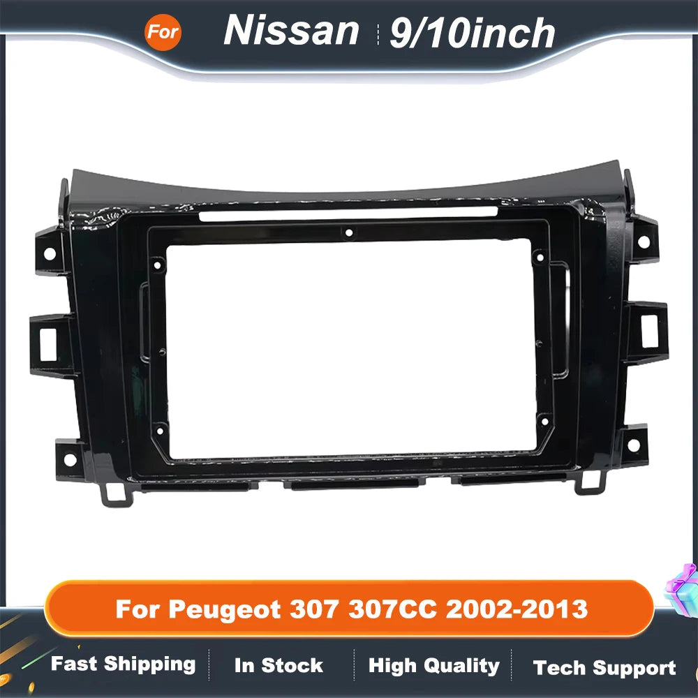 9/10Inch car stereo panel For Nissan NP300 Navara Frontier Stereo DVD Player Installation Trim Head Unit Panel Audio Frame Bezel