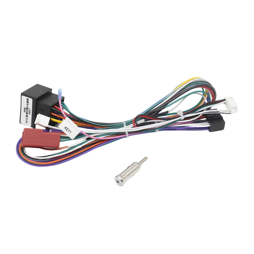 CAN Bus Decoder 16 Pin to ISO Radio Harness Adapter Car Android Wiring Cable for Renault Megane 2 Clio 3 Trafic Mk2 Kangoo