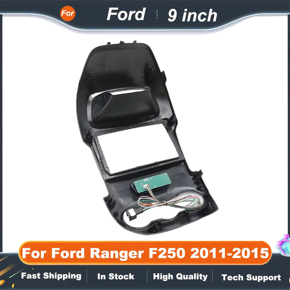 9 Inch Car Frame Fascia Adapter  For Ford Ranger F250 2011-2015 Canbus Box Decoder Android Radio Audio Dash Fitting Panel Kit