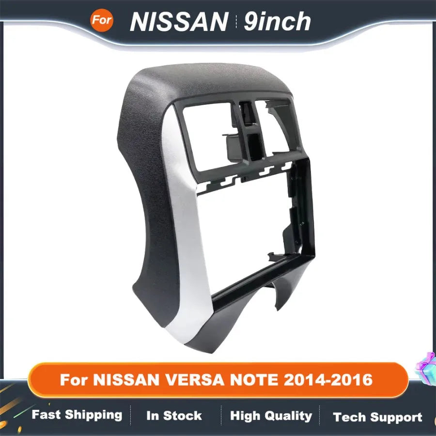 9" 2 Din car multimedia frame  For NISSAN VERSA NOTE 2014-2016 Android GPS MP5 Stereo Player Head Unit Panel Dash