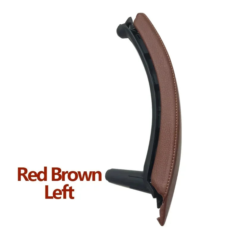 Interior Car Left Right Passenger Door Handle Leather Cover Trim Replacement For BMW X5 X6 E70 E71 E72 2007-2013