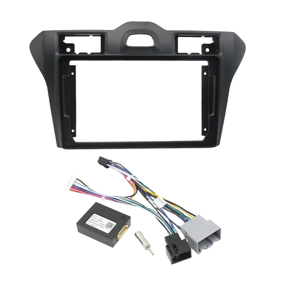 for Ford Figo 2009-2012 9 inch Universal Car Radio Frame Dash Kit Install Facia Console Bezel GPS Adapter 9inch Plate Trim Cover
