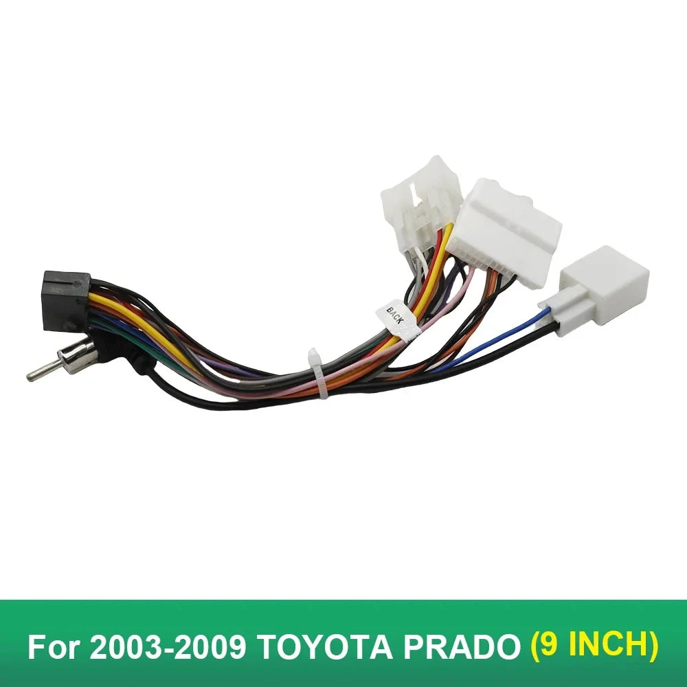 9 Inch Car Frame Fascia Adapter Canbus Box Android Radio Dash Fitting Panel Kit For Toyota Prado 120 Land Cruiser Lexus GX470