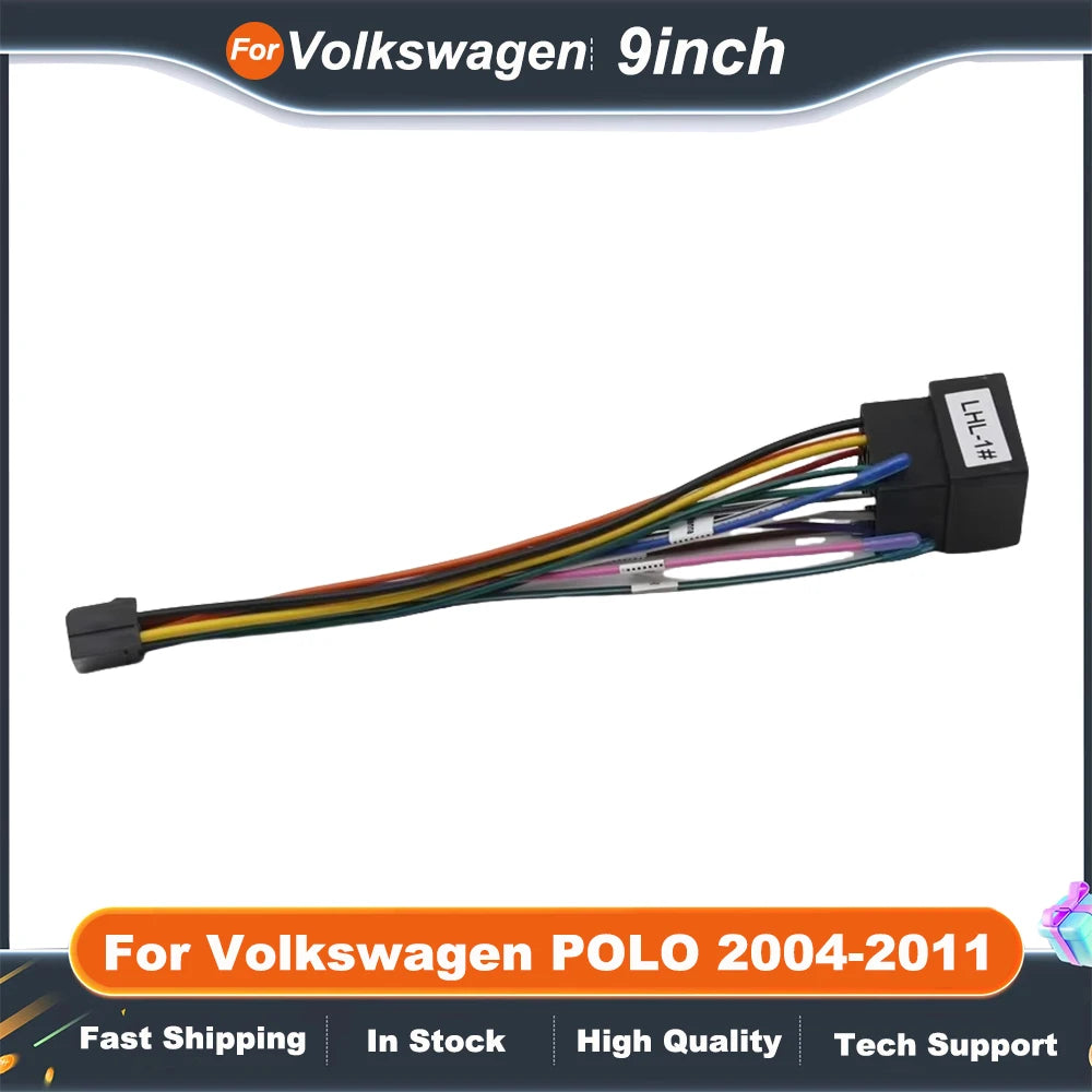 9 Inch Car Audio Fascia Panels For Volkswagen POLO 2004-2011 Frame Android 2Din MP5 Player Stereo Panel