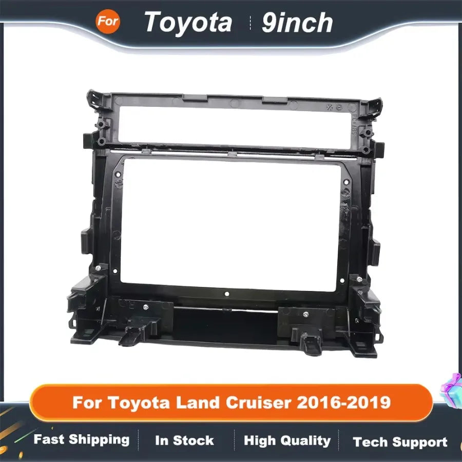 9 Inch car stereo panel Adapter Canbus Box Decoder For Toyota Land Cruiser 200 LC200 Android Radio Dash Fitting Panel Kit